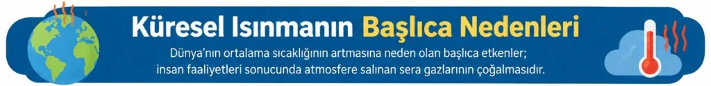Küresel Isınmanın Nedenleri 1 Küresel Isınmanın Başlılaca Nedenleri Maddeler Halinde