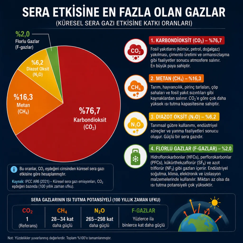 Sera Etkisine En Fazla Neden Olan Gaz Hangisidir? 1 Sera Etkisine En Fazla Neden Olan Gazlar